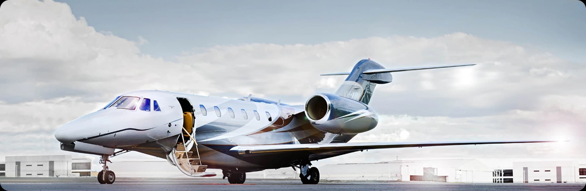 Private jet interior