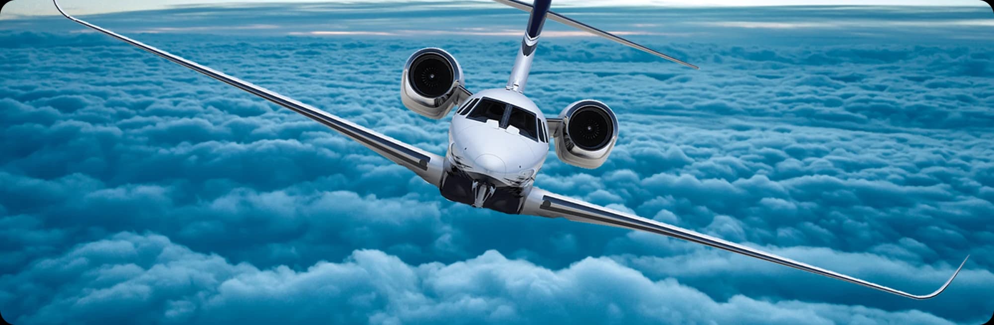 Private jet interior