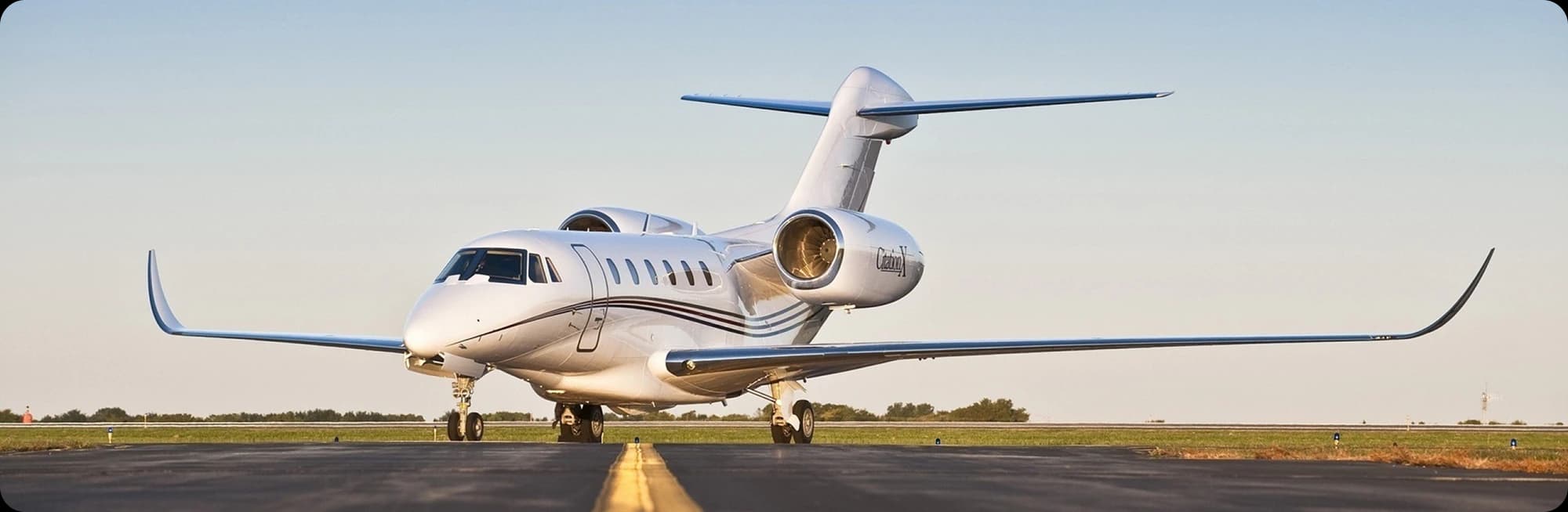 Private jet interior