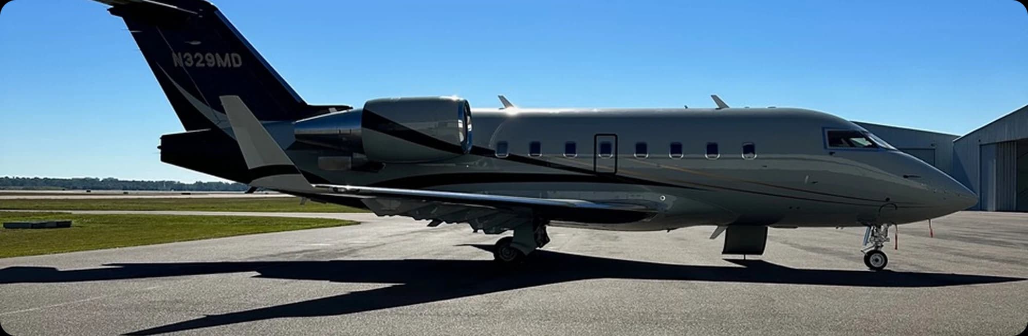Private jet interior