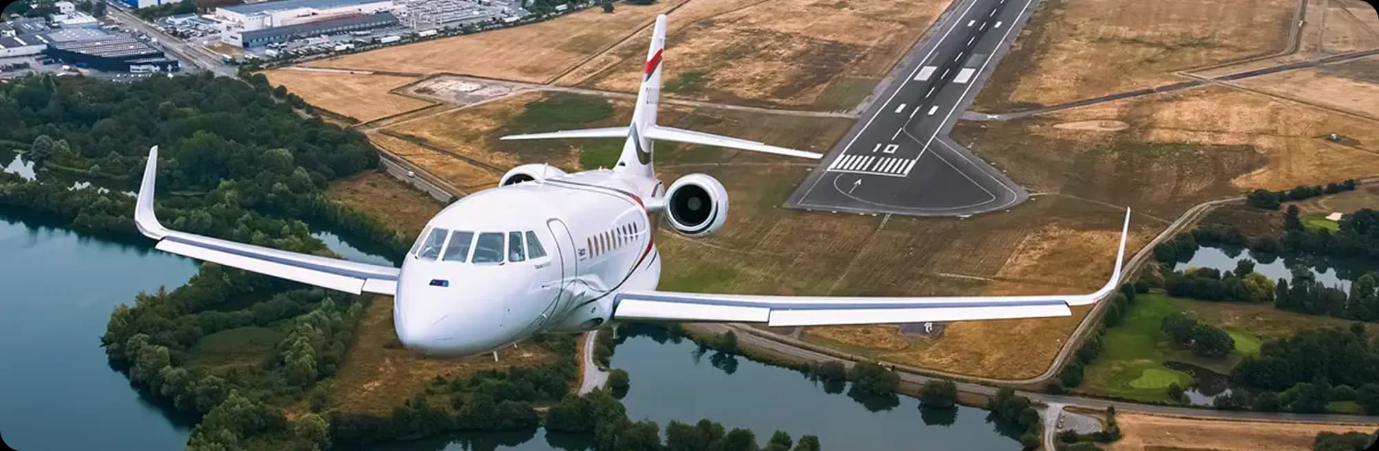 Private jet interior