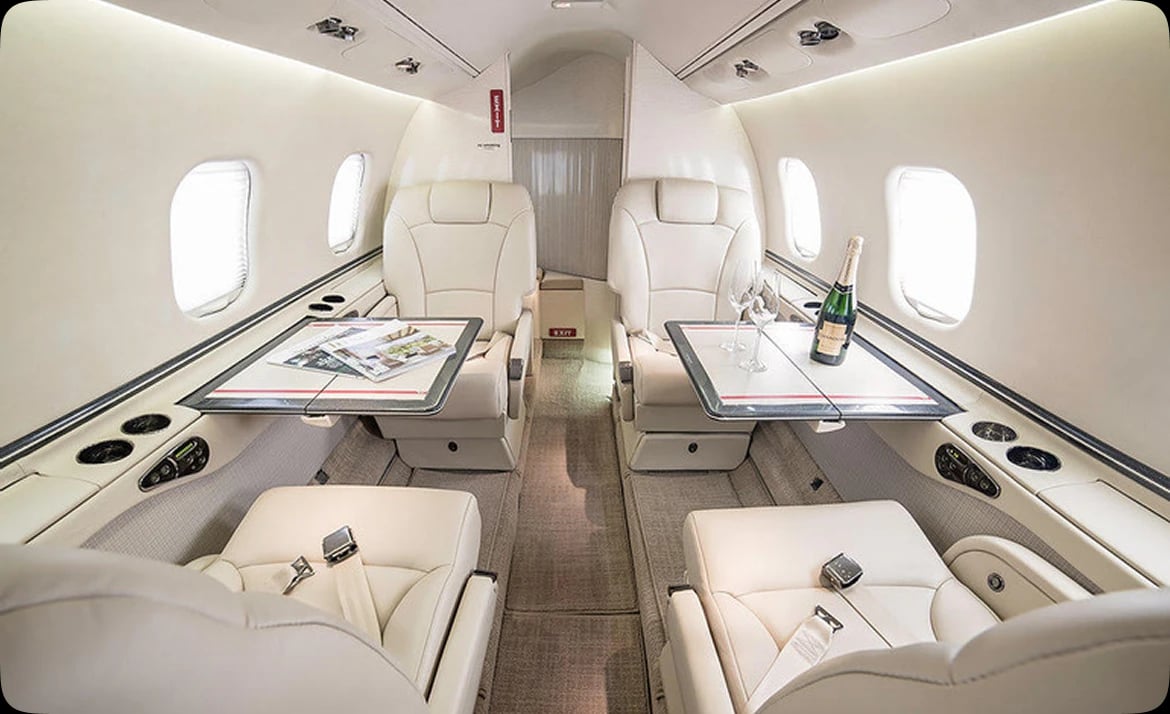 Private jet charter flights
