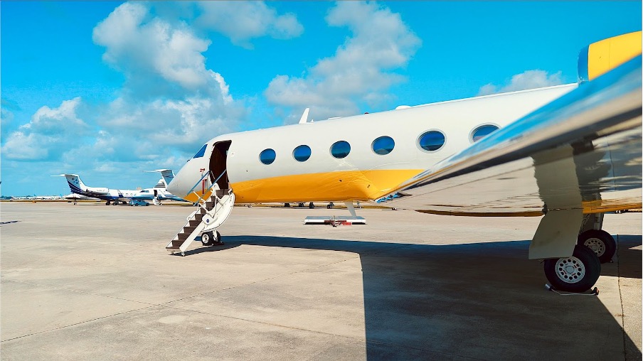 Side of airplane